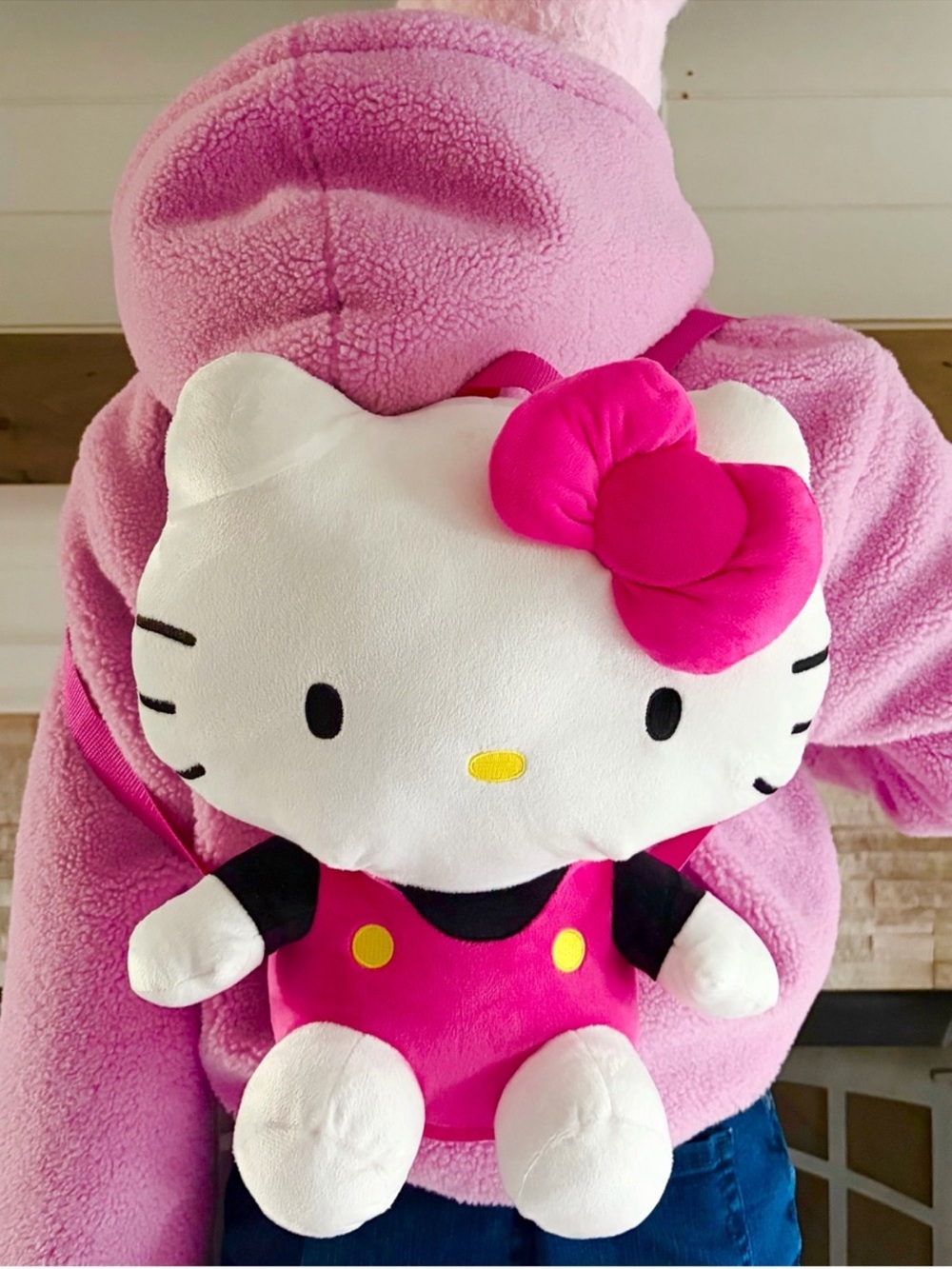Hello Kitty - Plush Backpack Kawaii Y2K Cute Stuffed Animal Character Bag 🎀